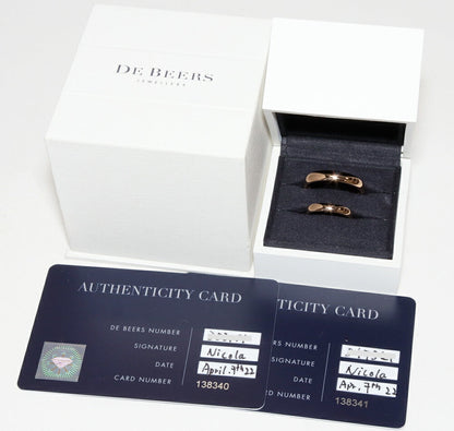 De Beers クラシック K18PG ダイヤモンド リング サイズ 21 8
