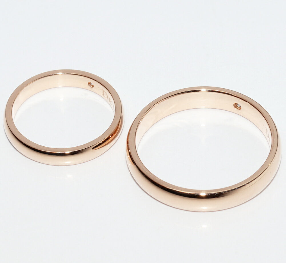 De Beers クラシック K18PG ダイヤモンド リング サイズ 21 8