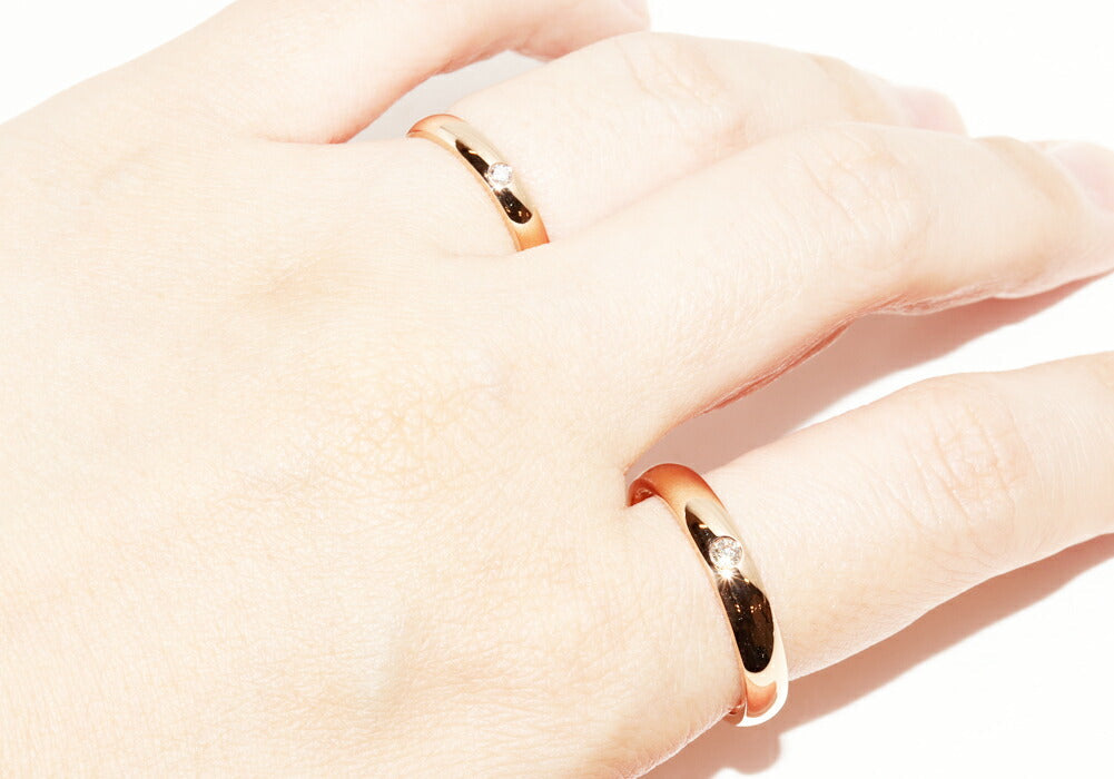 De Beers クラシック K18PG ダイヤモンド リング サイズ 21 8