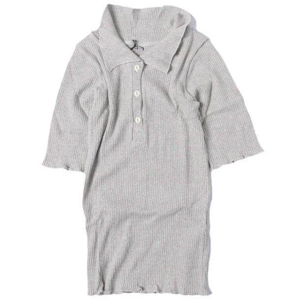 ベースレンジ DUAL POLO RECYCLED COTTON RIB ニットトップス