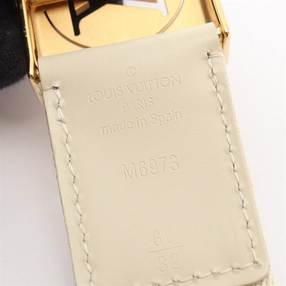 Louis Vuitton LOUIS VUITTON Women’s Ivory Monogram Fortune Belt with Gold-Tone Buckle M6973 (Pre-Owned) Leather Belt