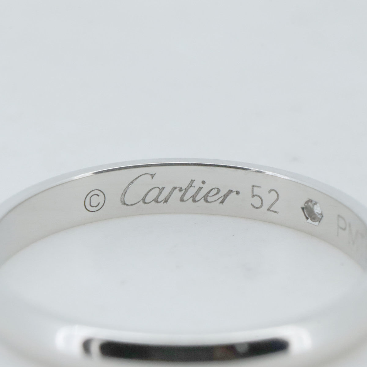 カルティエ 1895 Pt950 ダイヤモンドリング 52号