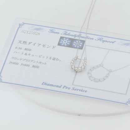 プラチナ ホースシュー ダイヤモンド ネックレス
