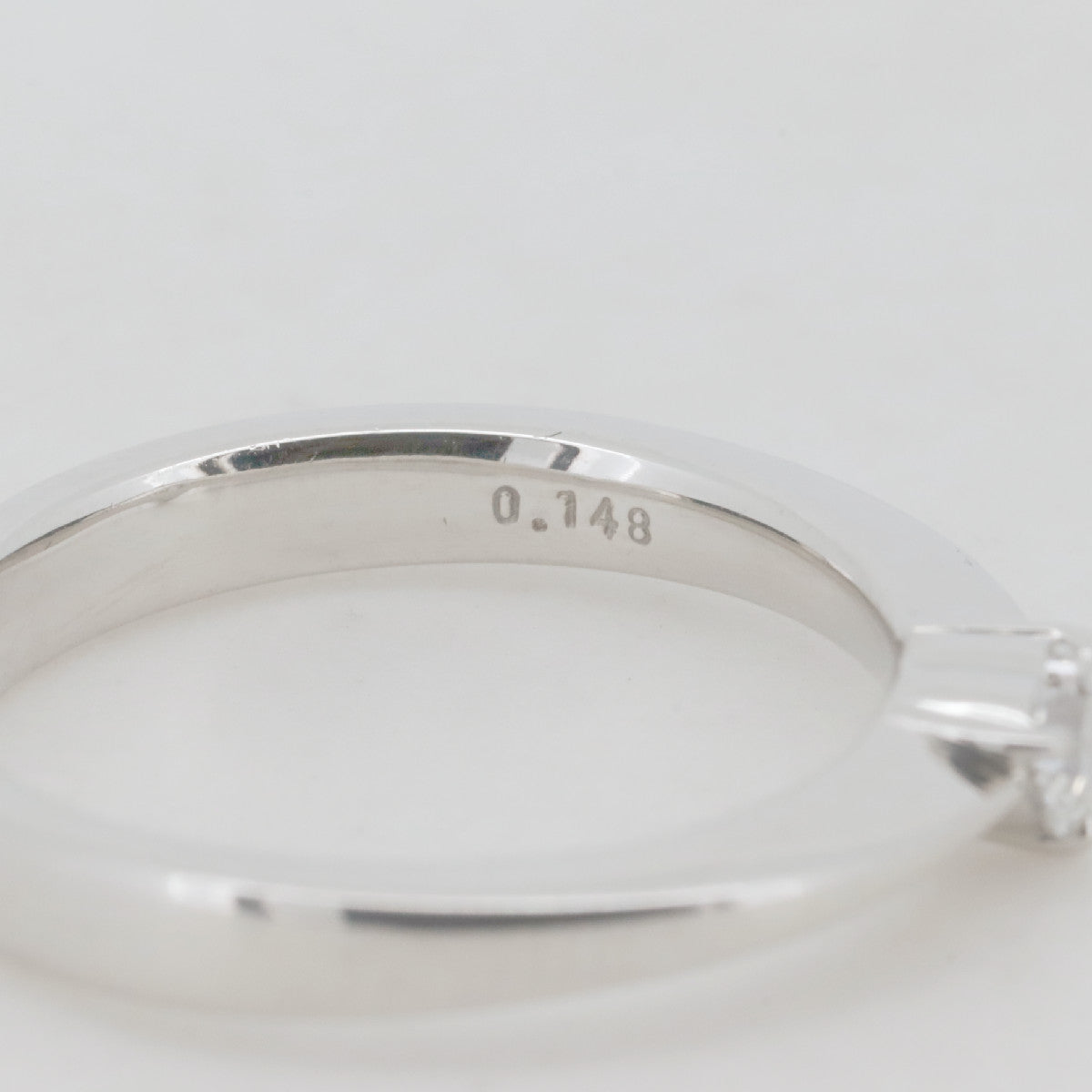 ヨンドシー Pt950 ダイヤモンドハートリング