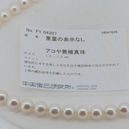 タサキ Au750 パールネックレス