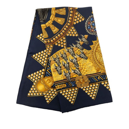 エルメス カレ90 L'OR DES CHEFS シルク スカーフ