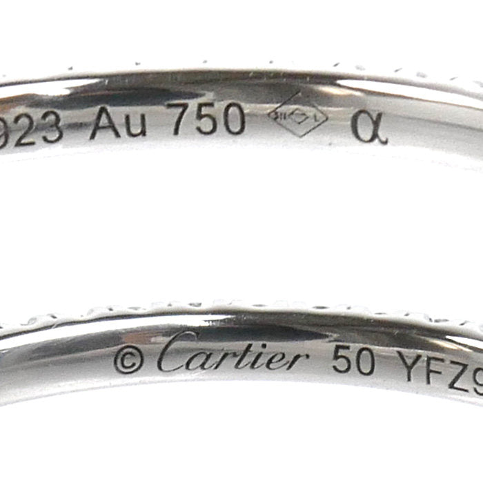 カルティエ Au750 フルエタニティ ダイヤモンドリング 10号