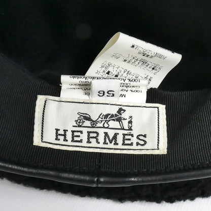 エルメス ムートンベレー帽56