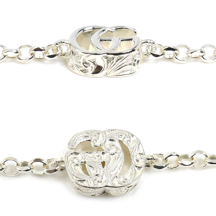 グッチ 925シルバー ダブルG ブレスレット