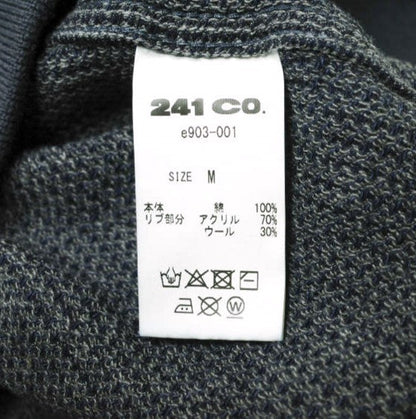 イージーンズ HONEYCOMB ZIP HOODIE コットン パーカー