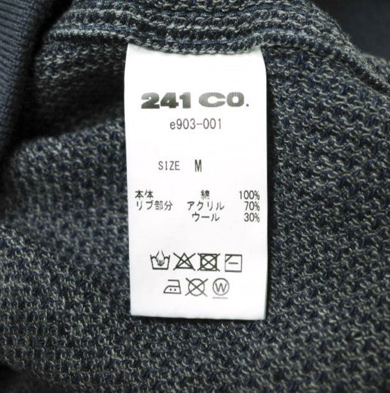 イージーンズ HONEYCOMB ZIP HOODIE コットン パーカー