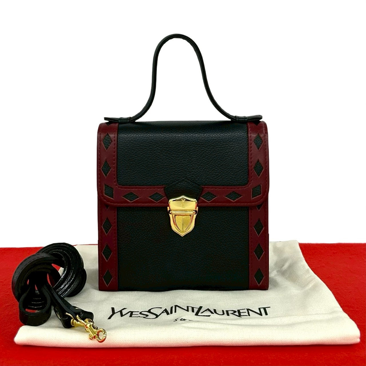 イヴサンローラン レザー2wayショルダーバッグ