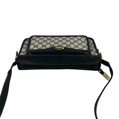 グッチ レザーPVCショルダーバッグ