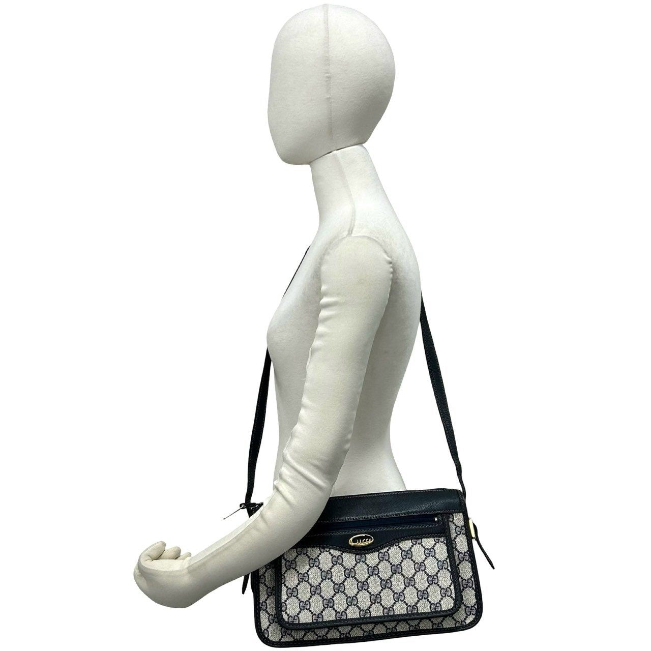 グッチ レザーPVCショルダーバッグ
