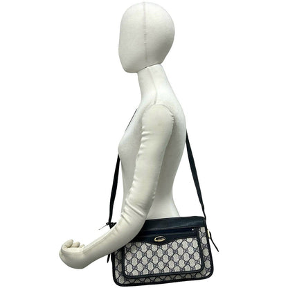 グッチ レザーPVCショルダーバッグ
