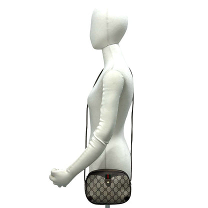 グッチ レザー PVC ショルダーバッグ