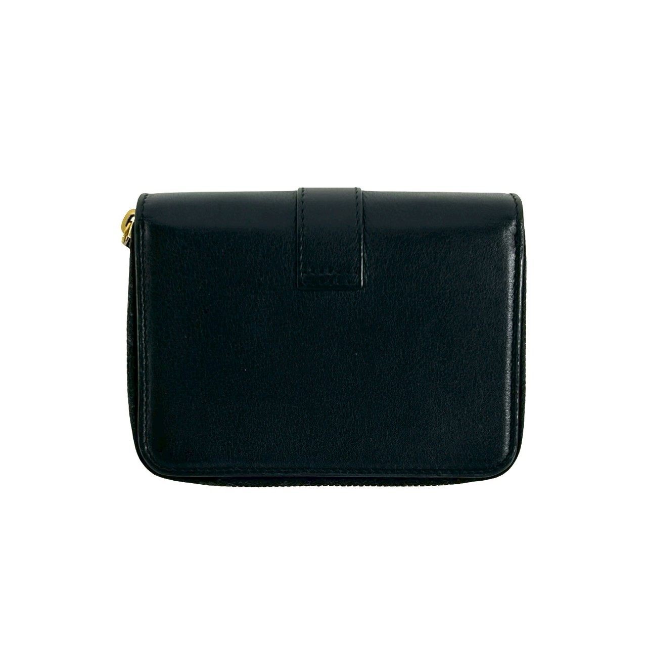 イヴサンローラン レザーラウンドジップ二つ折り財布
