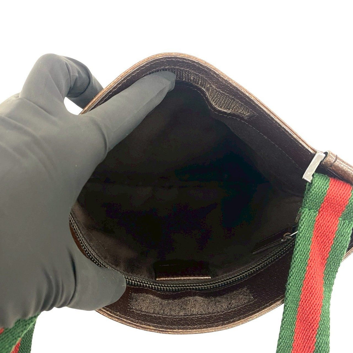 グッチ GGキャンバス レザー ショルダーバッグ