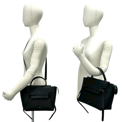 セリーヌ ベルトバッグ レザー2wayショルダーバッグ