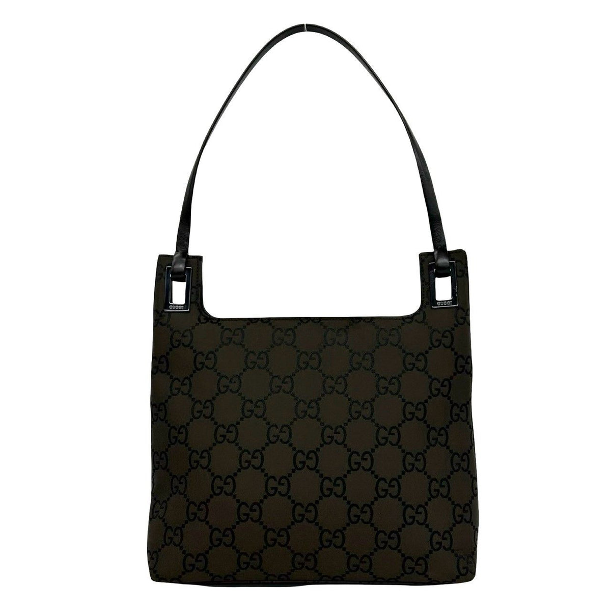 グッチ GGキャンバス レザー ショルダーバッグ