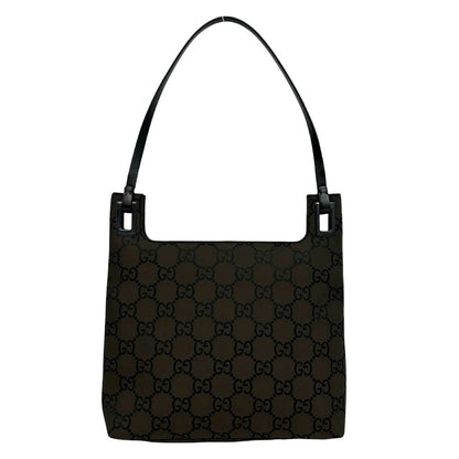 グッチ GGキャンバス レザー ショルダーバッグ
