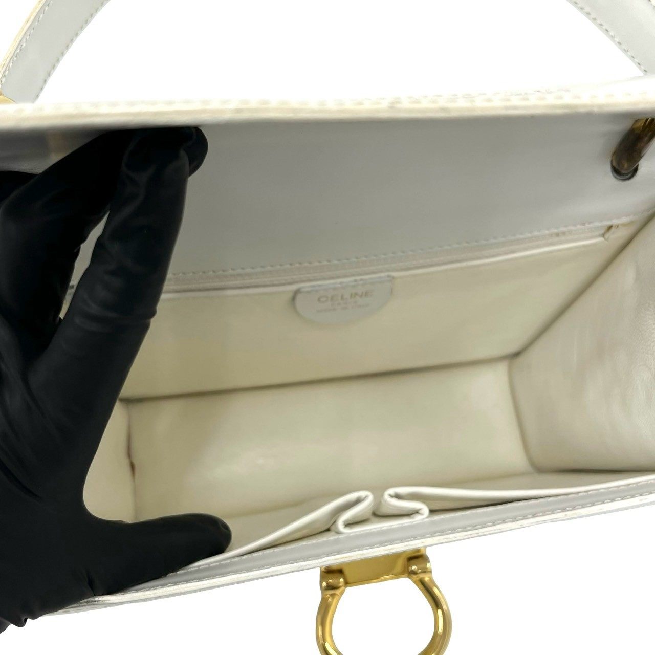 セリーヌ レザーハンドバッグ
