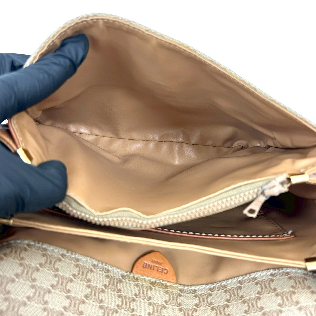 セリーヌ マカダム PVC ショルダーバッグ