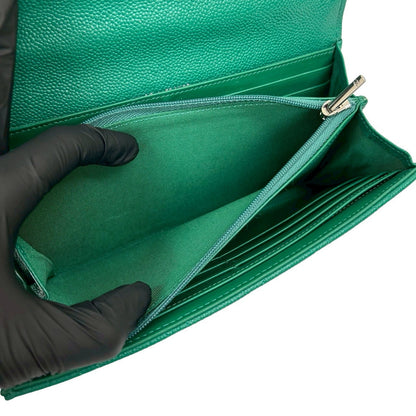 シャネル マトラッセ キャビア レザー ウォレット