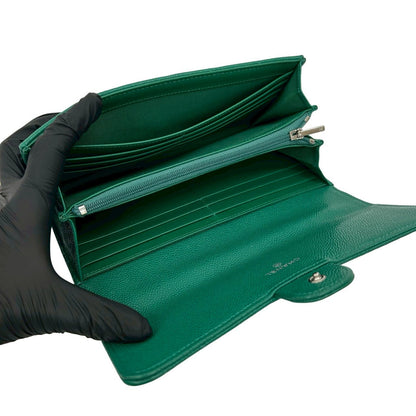 シャネル マトラッセ キャビア レザー ウォレット