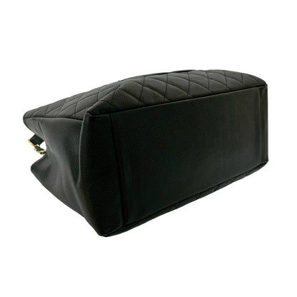 シャネル マトラッセ キャビア レザー トートバッグ