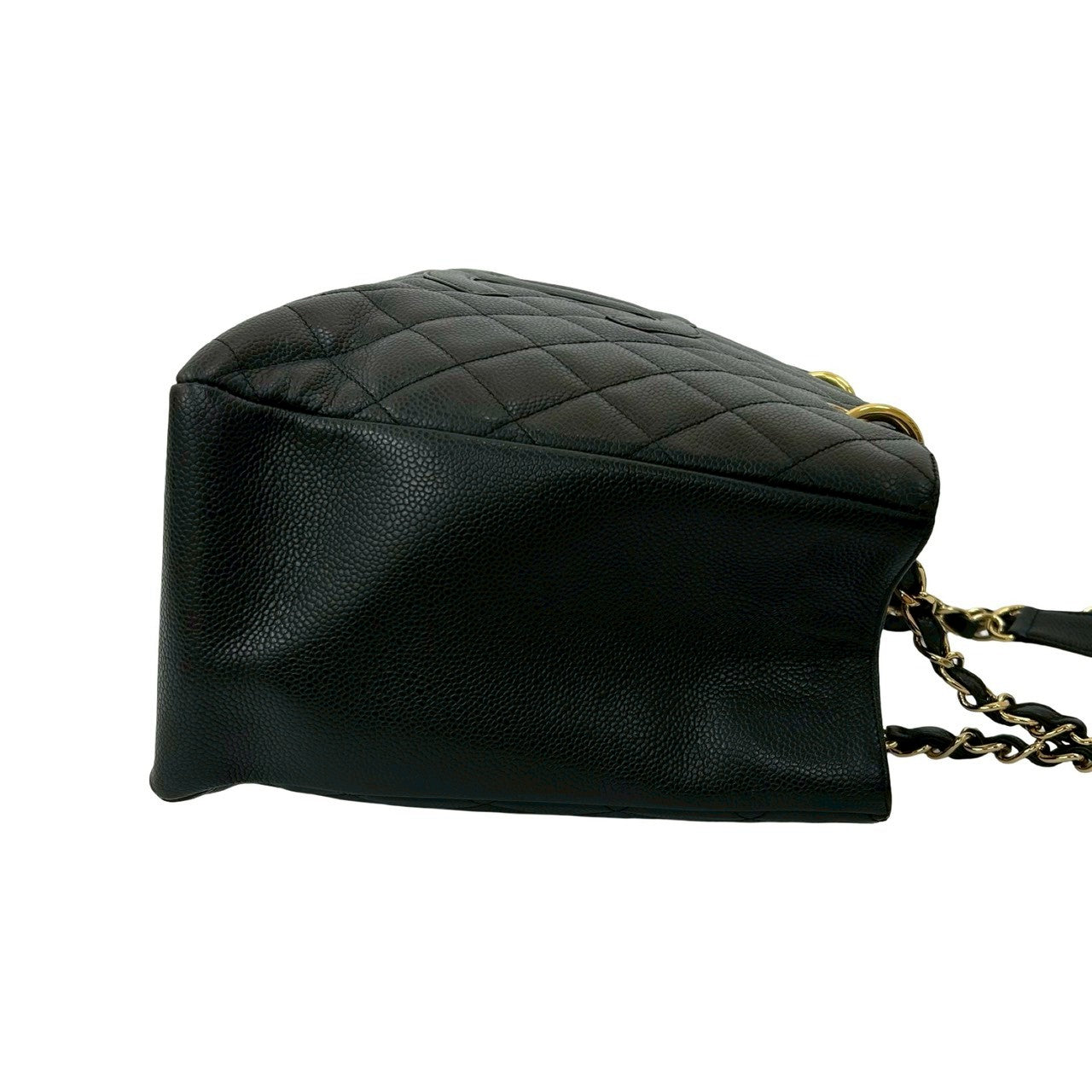 シャネル マトラッセ キャビア レザー トートバッグ