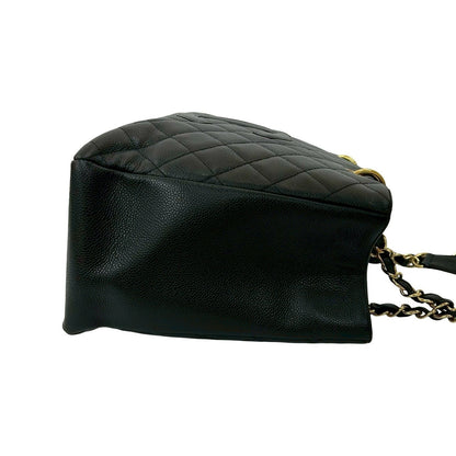 シャネル マトラッセ キャビア レザー トートバッグ