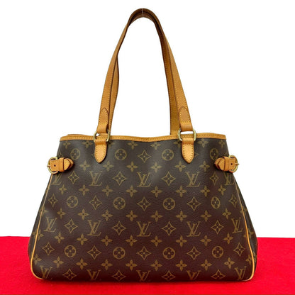 ルイヴィトン バティニョール・オリゾンタル モノグラム レザー トートバッグ