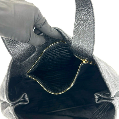 プラダ ヴィッテロダイノ レザー ハンドバッグ
