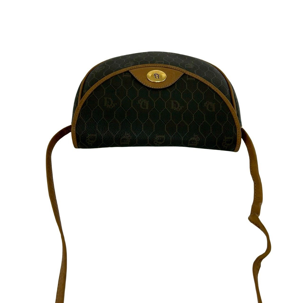 クリスチャンディオール ハニカム レザー ショルダーバッグ