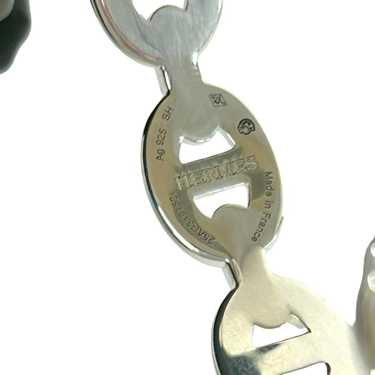 エルメス シェーヌダンクルアンシェネ シルバー バングル