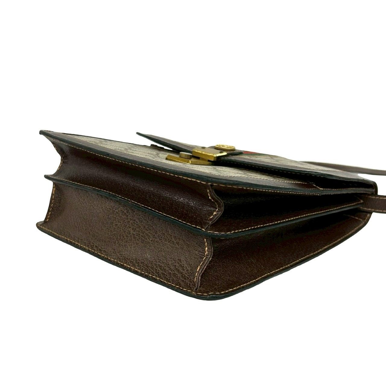 グッチ GG PVC レザー ショルダーバッグ