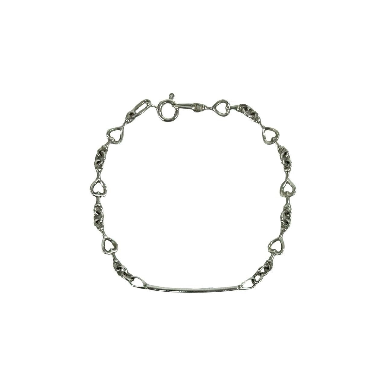 ティファニー ヴィンテージ シルバー925 ハートリンクIDブレスレット