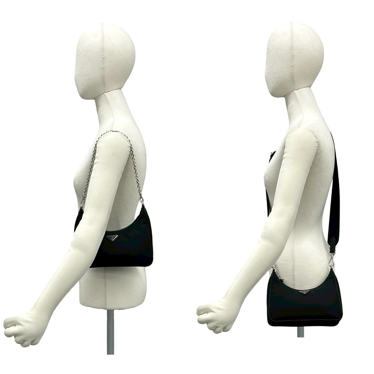 プラダ Re Edition 2005 Re Nylon サフィアーノレザーショルダーバッグ