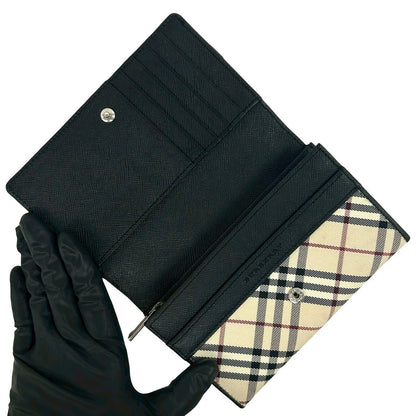 バーバリー レザー三つ折り財布