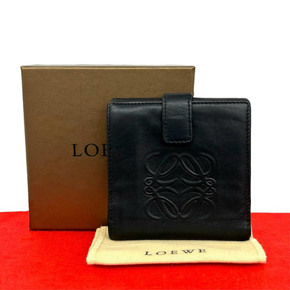 ロエベ エンボスナッパレザー 二つ折り財布