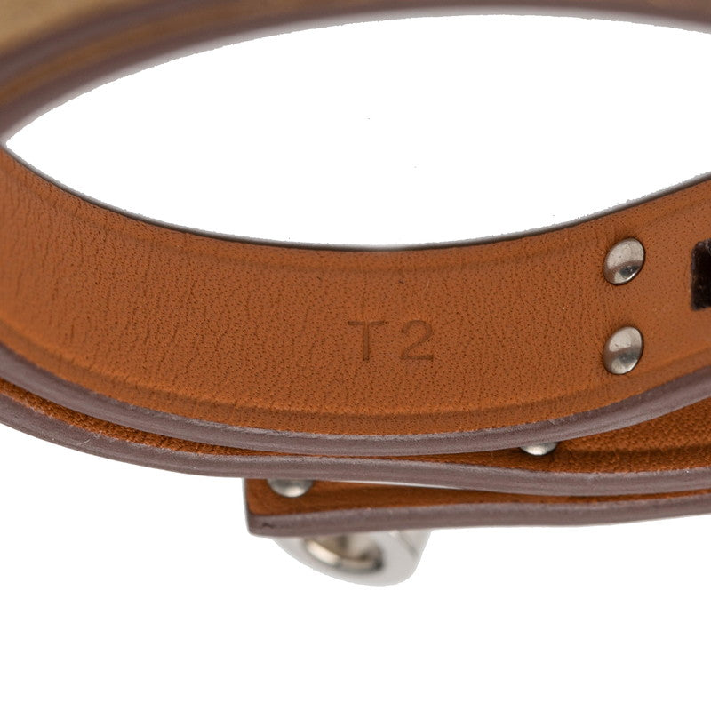エルメス ミニケリー ドゥブルトゥール シェーブル ブレスレット T2