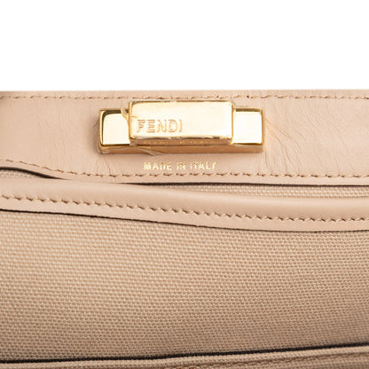 フェンディ ピーカブーエックストート ズッカ キャンバス レザー 2wayショルダーバッグ