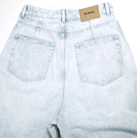 ヘドメイナー PLEATED DENIM PANTS コットン デニムパンツ