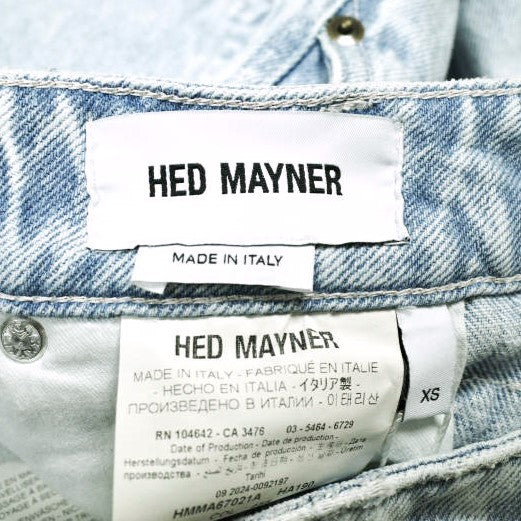 ヘドメイナー PLEATED DENIM PANTS コットン デニムパンツ