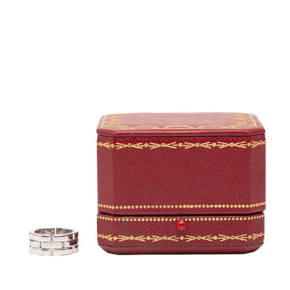 カルティエ マイヨン パンテール ホワイト ゴールド リング サイズ 7