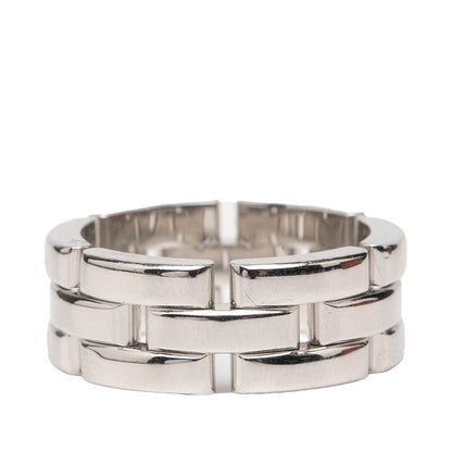 カルティエ マイヨン パンテール Au750 ホワイト ゴールド リング サイズ 15