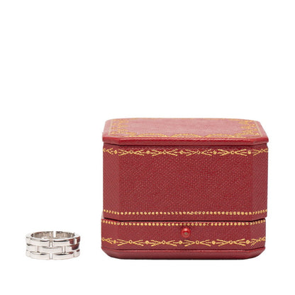 カルティエ マイヨン パンテール Au750 ホワイト ゴールド リング サイズ 15