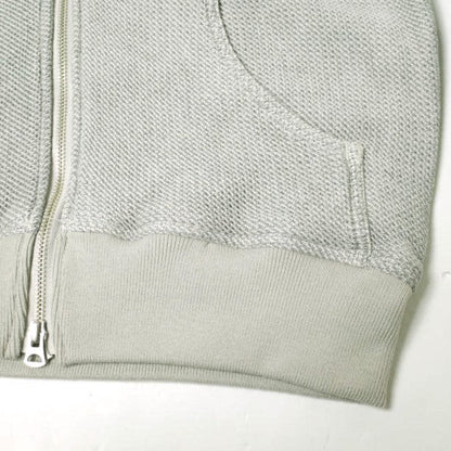 イージーンズ HONEYCOMB ZIP HOODIE コットンパーカー
