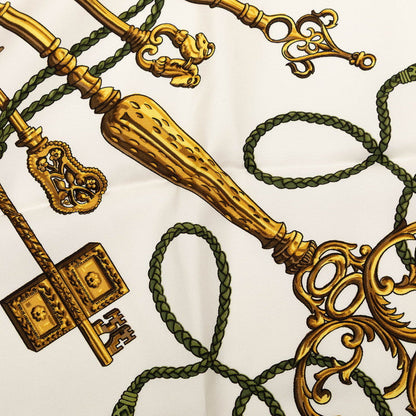 エルメス カレ90 LES CLES THE KEYS スカーフ